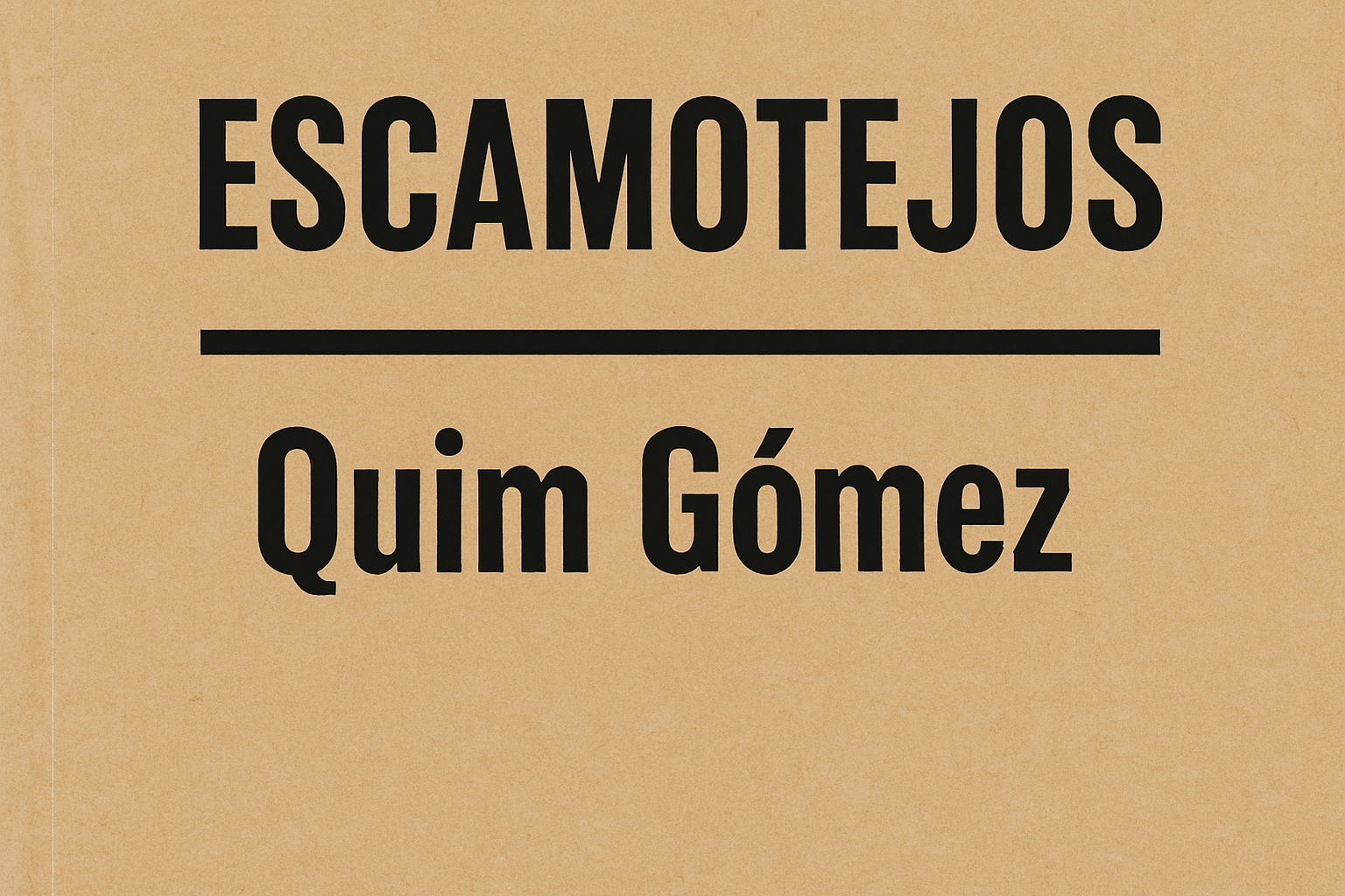 Coberta d'un llibre publicat per Quim Gómez