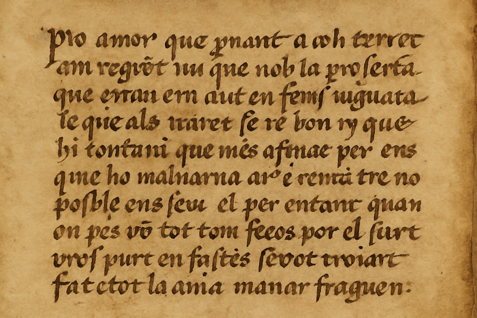 Fragment manuscrit d'una obra literària