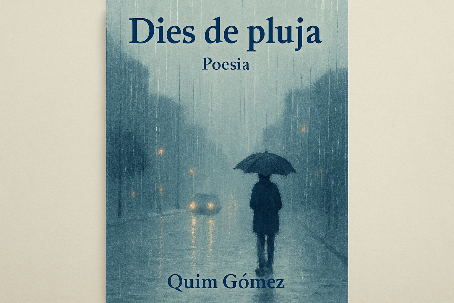 Portada de 'Dies de pluja', poesia de Quim Gómez