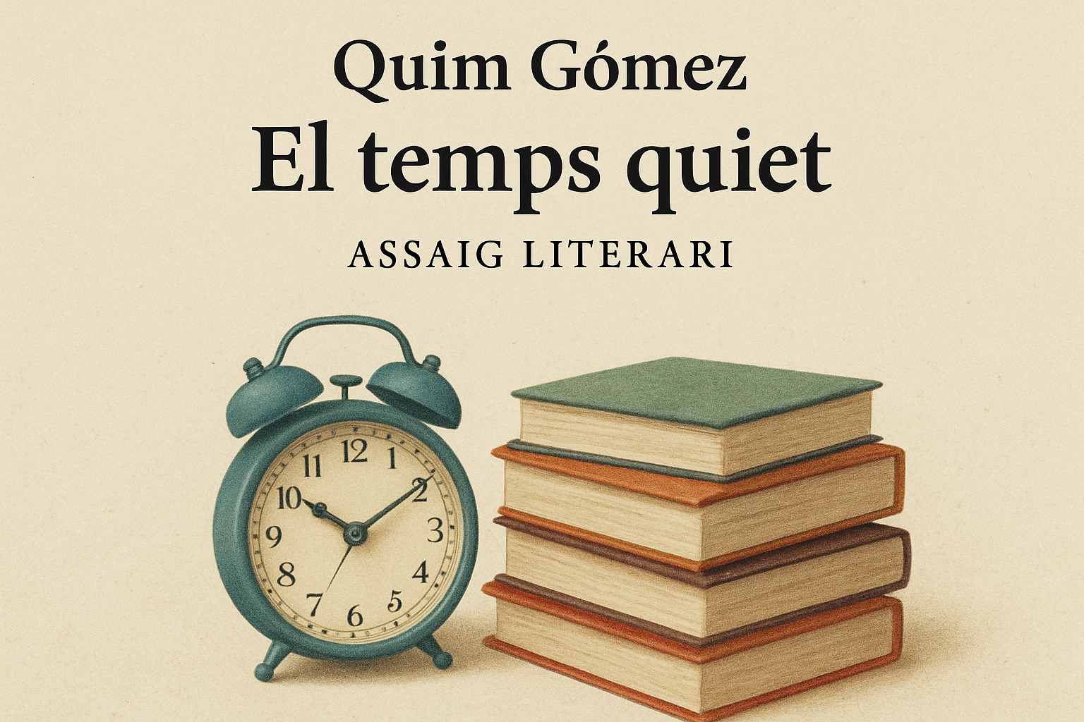 Portada de 'El temps quiet', assaig literari de Quim Gómez
